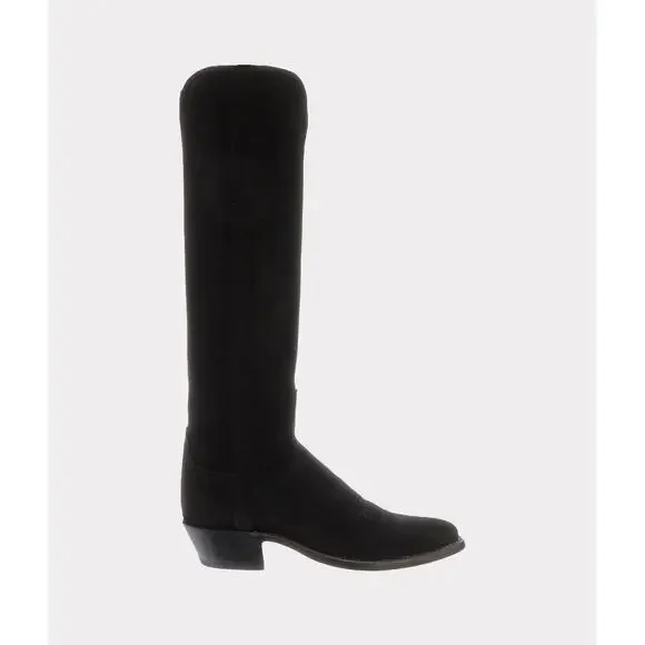 Margaux The Edie Knee High Boots - 38.5 (Us 8.5) Black Suede